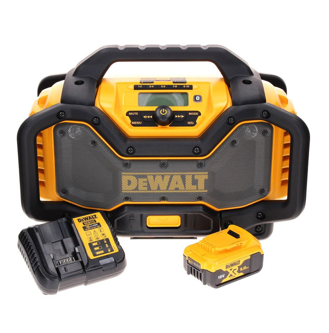 Radio a batteria DeWalt DCR 027 P1 DAB+ 10,8-18,0 V + 1 batteria 5,0 Ah + caricabatteria