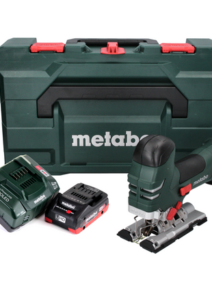 Metabo STA 18 LTX 140 Scie sauteuse sans fil 18 V + 1x Batterie 4,0 Ah + Chargeur + Coffret metaBOX