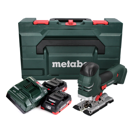 Metabo STA 18 LTX 140 Akku Stichsäge 18 V + 2x Akku 4,0 Ah + Ladegerät + metaBOX