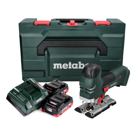 Metabo STA 18 LTX 140 Scie sauteuse sans fil 18V + 2x Batteries 4,0 Ah + Chargeur + Coffret metaBOX