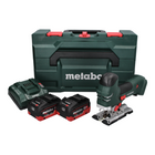 Metabo STA 18 LTX 140 Akku Stichsäge 18 V + 2x Akku 5,5 Ah + Ladegerät + metaBOX
