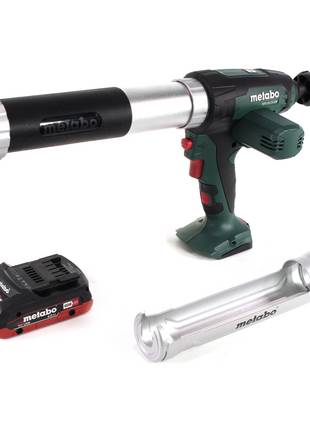 Pistola de cartuchos de batería Metabo KPA 18 LTX 400 18 V + 1x batería LiHD 4,0 Ah - sin cargador