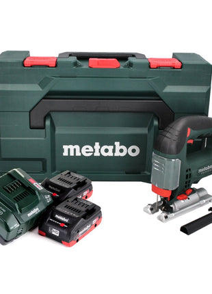 Metabo STAB 18 LTX 100 Scie sauteuse sans fil 18V + 2x Batteries LiHD 4,0 Ah + Chargeur + Coffret MetaBOX