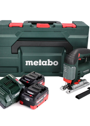 Metabo STAB 18 LTX 100 Scie sauteuse sans fil 18V + 2x Batteries LiHD 5,5 Ah + Chargeur + Coffret MetaBOX