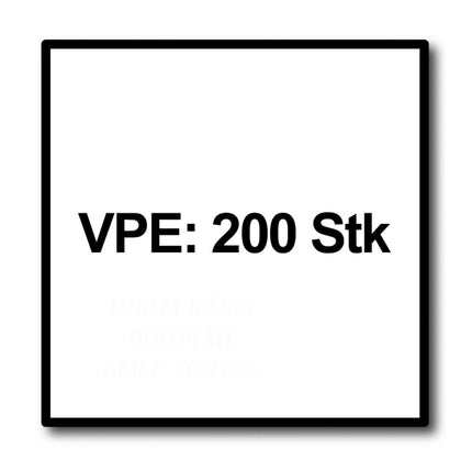 Meisterling Viti per terrazze 5x60 mm - 200 pezzi ( 010010000021 ) Punta CUT 90° lente a testa svasata con filettatura grossa Torx 2/3 acciaio inossidabile VA