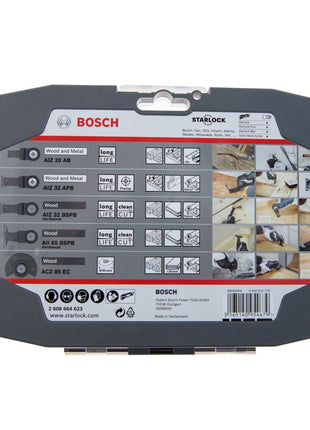 Bosch Starlock for Wood Zubehör Set 7 tlg. ( 2608664623 ) für Multifunktionswerkzeug + Koffer