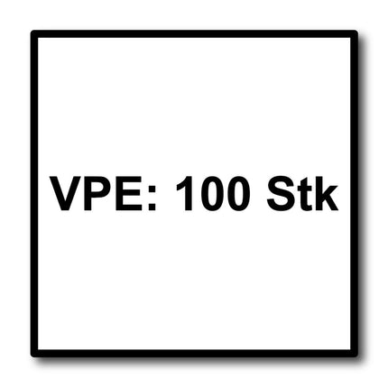 Meisterling Fassadenschrauben 5,5x55 mm 100 Stück ( 010030000411 ) 12 mm Flachkopf weiß mit Torx Teilgewinde V4A Edelstahl