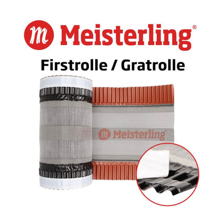 Meisterling Rotolo di primo piano 320 mm x 5 m ( 012100000410 ) - tessuto in PET, anti UV, stabilizzato ad alte prestazioni, nero