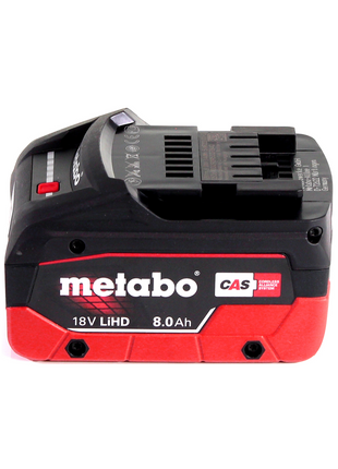 Compresor de batería Metabo Power 160-5 18 LTX BL OF 18 V 8,0 bar sin escobillas + 1x batería LiHD 8,0 Ah - sin cargador