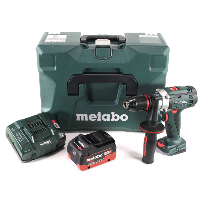 Metabo SB 18 LTX Impuls Akku Schlagbohrschrauber 18 V 110 Nm + 1x LiHD Akku 5,5 Ah + Ladegerät + MetaLoc