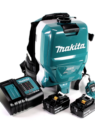 Makita DVC 265 SFXU Akku Rucksackstaubsauger 36 V (2x 18 V) Brushless + 2x Akku 3,0 Ah + Ladegerät - Toolbrothers