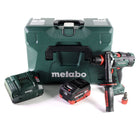 Metabo BS 18 LTX-3 BL QI taladro atornillador a batería 18 V 120 Nm sin escobillas + 1x batería LiHD 8,0 Ah + cargador + MetaLoc