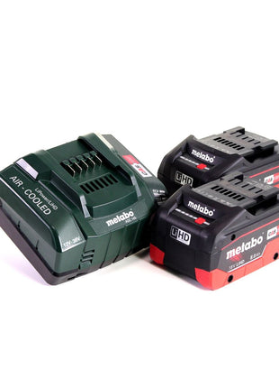 Metabo BS 18 LTX-3 BL QI taladro atornillador a batería 18 V 120 Nm sin escobillas + 2 baterías LiHD 8,0 Ah + cargador + MetaLoc