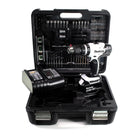 Makita DHP 453 SMTKW Akku Schlagbohrschrauber 18 V 42 Nm + 1x Akku 4,0 Ah + Ladegerät + 101 tlg. Zubehörset + Koffer