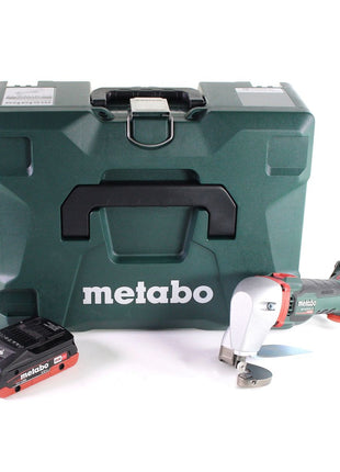 Metabo SCV 18 LTX BL 1.6 Akku Blechschere 18 V Brushless + 1x LiHD Akku 4,0 Ah + MetaLoc - ohne Ladegerät