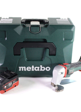 Metabo SCV 18 LTX BL 1.6 Akku Blechschere 18 V Brushless + 1x LiHD Akku 5,5 Ah + MetaLoc - ohne Ladegerät