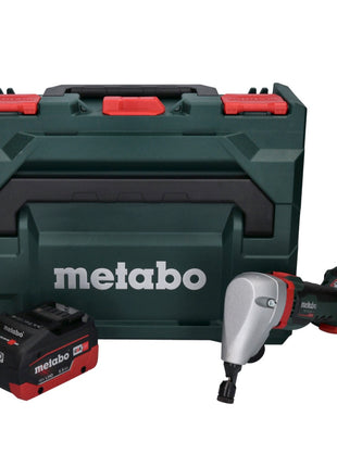 Nibbler de batería Metabo NIV 18 LTX BL 1.6 18 V sin escobillas + 1x batería LiHD 5,5 Ah + metaBOX - sin cargador