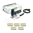 Festool TRION PS 300 EQ-Plus Pendelstichsäge 720 W + 27x Stichsägeblatt + 6x Splitterschutz + systainer