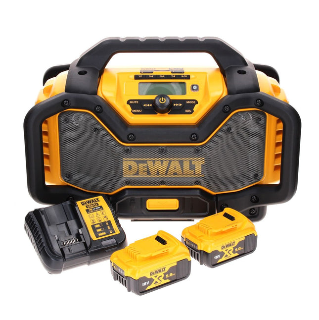 Radio a batteria DeWalt DCR 027 P2 DAB+ 10,8-18,0 V + 2 batterie 5,0 Ah + caricabatterie