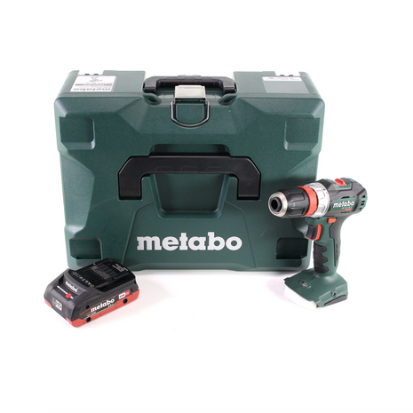 Taladro atornillador a batería Metabo BS 18 L BL Q 18 V 60 Nm sin escobillas + 1 batería LiHD de 4,0 Ah + MetaLoc - sin cargador