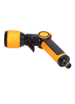 Pistola pulverizadora Fiskars Multi (1023665) cabezal de boquilla giratoria mango de agarre suave