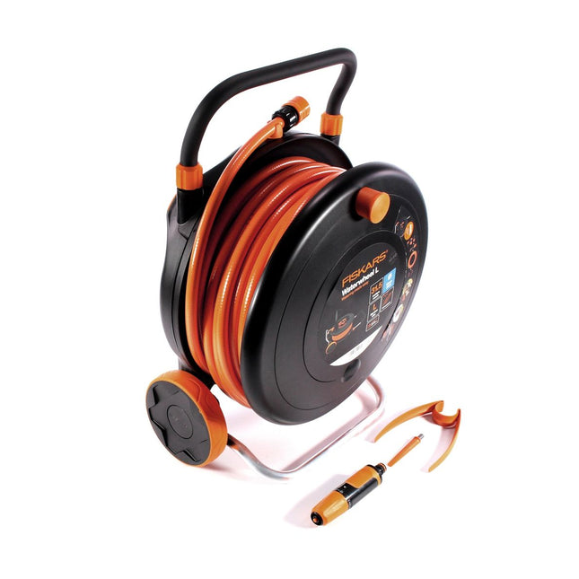 Fiskars Avvolgitore per tubo d'acqua da 30 m ( 1023644 ) + Accessori