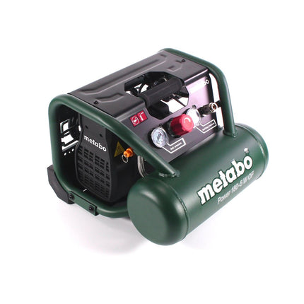 Metabo Power 180-5 W OF Compressore 8 bar 1,1 kW + tubo a spirale 7,5 m + pistola soffiante + gonfiagomme