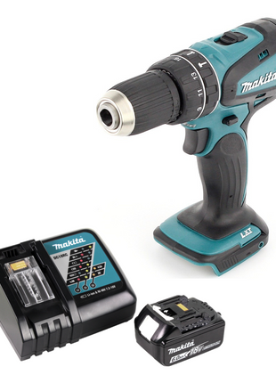 Makita DHP 456 RG1 Perceuse-visseuse à percussion sans fil 18 V 50 Nm + 1x Batterie 6,0 Ah + Chargeur