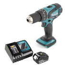 Taladro percutor inalámbrico Makita DHP 456 RG1 18 V 50 Nm + 1x batería 6,0 Ah + cargador