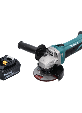 Makita DGA 452 G1 Akku Winkelschleifer 18 V 115 mm + 1x Akku 6,0 Ah - ohne Ladegerät