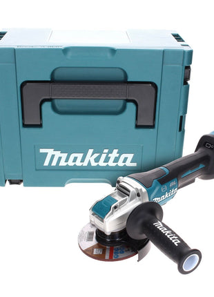 Makita DGA 519 ZJ Akumulatorowa szlifierka kątowa 18 V 125 mm bezszczotkowa X-Lock Solo + Makpac - bez akumulatora, bez ładowarki