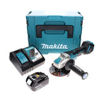 Makita DGA 519 RF1J Akumulatorowa szlifierka kątowa 18 V 125 mm bezszczotkowa X-Lock + 1x akumulator 3,0 Ah + ładowarka + Makpac