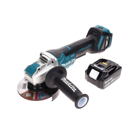 Smerigliatrice angolare a batteria Makita DGA 519 T1 18 V 125 mm Brushless X-Lock + 1x batteria ricaricabile 5,0 Ah - senza caricabatterie