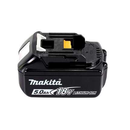 Makita DGA 519 T1J Smerigliatrice angolare a batteria 18 V 125 mm Brushless X-Lock + 1x batteria ricaricabile 5,0 Ah + Makpac - senza caricabatterie