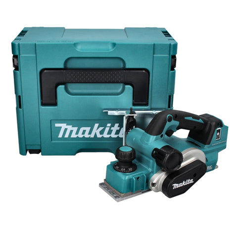 Makita DKP 181 Zj Rabot sans fil 82 mm, 18 V, sans balai + Makpac - sans batterie, sans chargeur