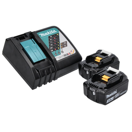 Pialla a batteria Makita DKP 181 RF 82 mm 18 V brushless + 2x batteria ricaricabile 3,0 Ah + caricatore