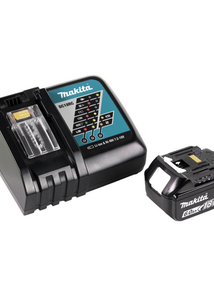 Makita BML 802 RG1 Akku Lampe für 14,4 und 18V Akkus + 1x Akku 6,0 Ah + Ladegerät