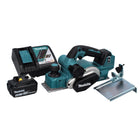 Makita DKP 181 RM1 Akku Hobel Falzhobel 82 mm 18 V Brushless + 1x Akku 4,0 Ah + Ladegerät