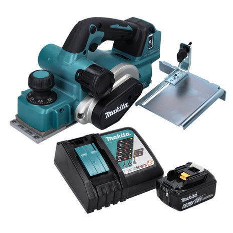 Makita DKP 181 RG1 Akku Hobel Falzhobel 82 mm 18 V Brushless + 1x Akku 6,0 Ah + Ladegerät