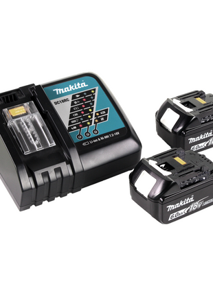 Makita DML 801 RG Lampe de chantier sans fil 14,4 - 18 V + 2x Batteries 6,0 Ah + Chargeur