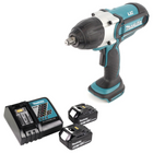 Makita DTW 450 RG Akku Schlagschrauber 18 V 440 Nm 1/2“ + 2x Akku 6,0 Ah + Ladegerät