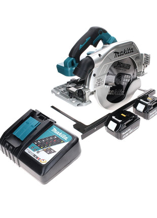 Makita DHS 900 RT2 Scie circulaire sans fil 36 V (2x 18 V) 235 mm brushless + 2x Batteries 5,0 Ah + Chargeur