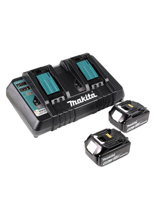 Makita DHS 900 PG2 Akku Handkreissäge 36 V ( 2x 18 V ) 235 mm Brushless + 2x Akku 6,0 Ah + Doppelladegerät