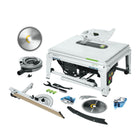 Festool TKS 80 EBS Tischkreissäge 2200 Watt 254 mm ( 575781 ) + Feinzahn Kreissägeblatt W60 ( 575976 ) + 1x KT-TKS 80 Patrone ( 575851 )