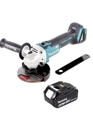 Makita DGA 506 G1 Akku Winkelschleifer 18 V 125 mm Brushless + 1x Akku 6,0 Ah - ohne Ladegerät