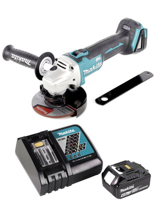 Makita DGA 506 RG1 Akku Winkelschleifer 18 V 125 mm Brushless + 1x Akku 6,0 Ah + Ladegerät