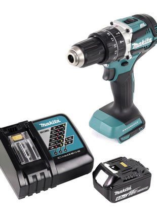 Makita DHP 484 RG1 akumulatorowa wiertarko-wkrętarka udarowa 18 V 54 Nm bezszczotkowa + 1x akumulator 6,0 Ah + ładowarka