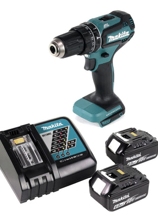 Makita DHP 485 RG Akku Schlagbohrschrauber 18 V 50 Nm Brushless + 2x Akku 6,0 Ah + Ladegerät