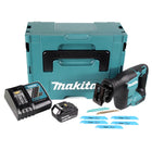 Makita DJR 188 RG1J Akku Reciprosäge 18 V Brushless + 1x Akku 6,0 Ah + Ladegerät + 5x Sägeblatt Metal Wood + Makpac - Toolbrothers