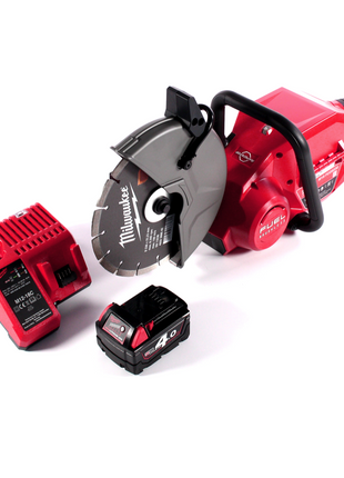 Milwaukee M18 FCOS230-401C Akku Trennschleifer 18 V 230 mm Brushless + 1x Akku 4,0 Ah + Ladegerät